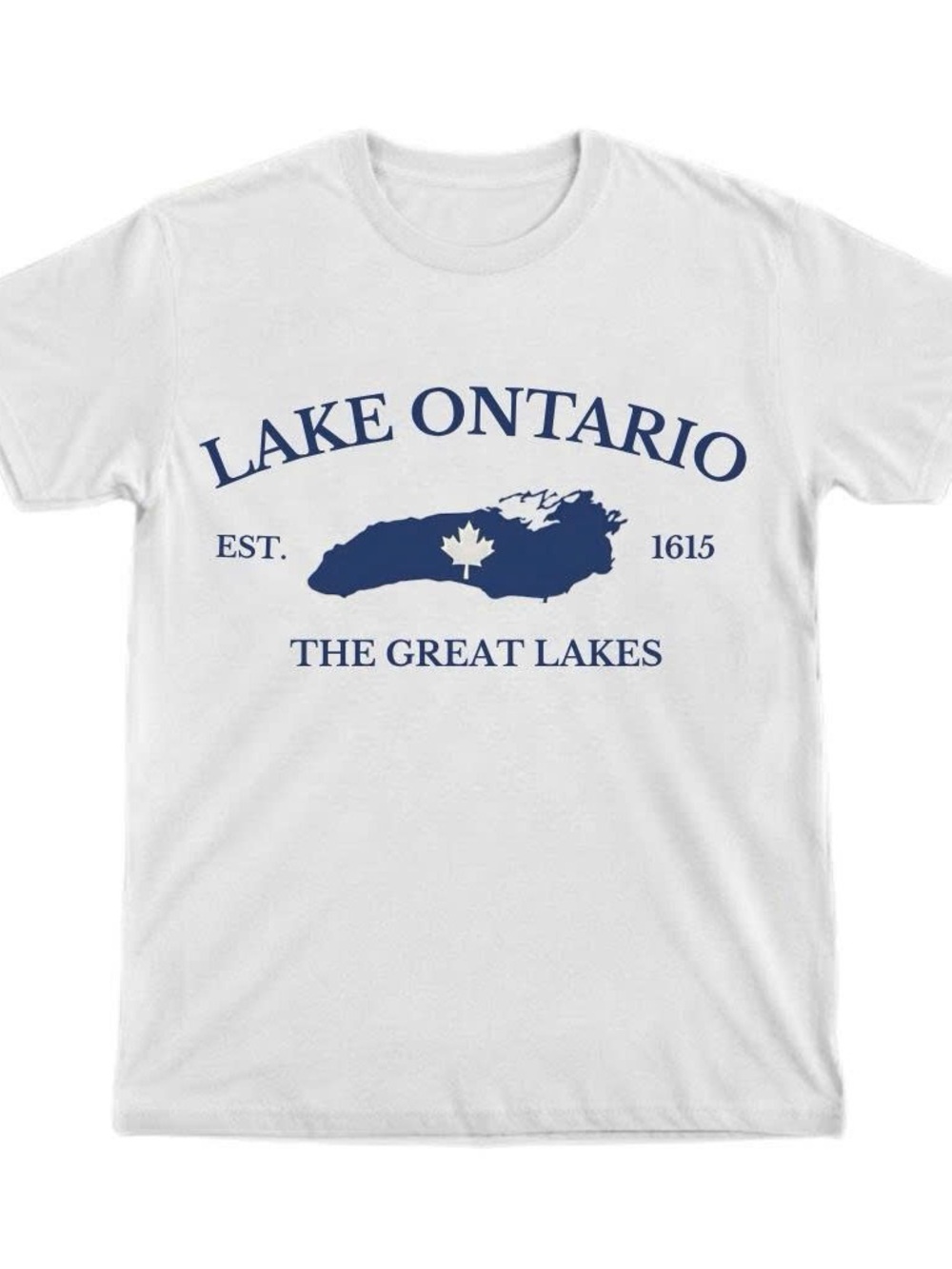 Gildan White Lake Ontario Graphic T-Shirt